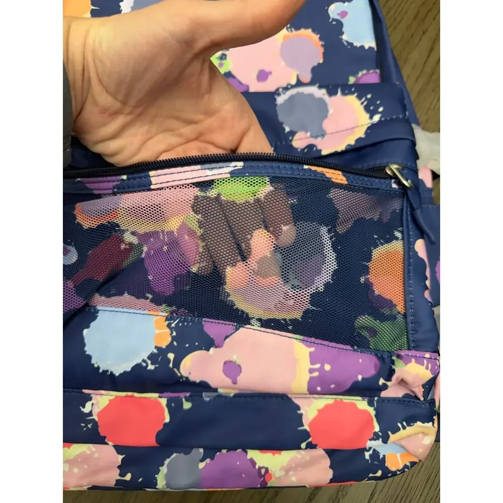Girls Backpack & Lunch Bag Set Paint Splatter Print